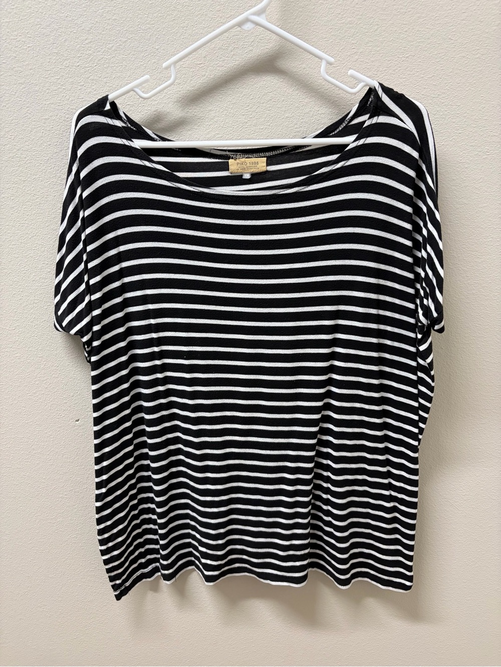 Black & White Striped Women’s Relaxed Tee